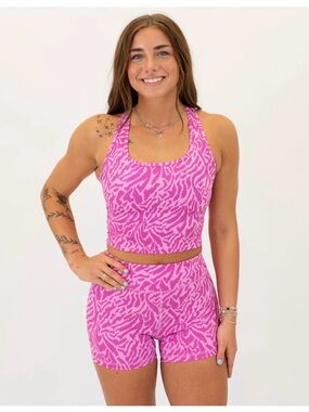 Fleo Racerback Crop Tank - Fitted